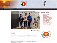 Tablet Screenshot of ajacciojudo.fr